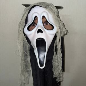 SCREAM GHOST FACE CRYPT CREATURE GAUZE MASK HALLOWEEN COSTUME FW8517GF